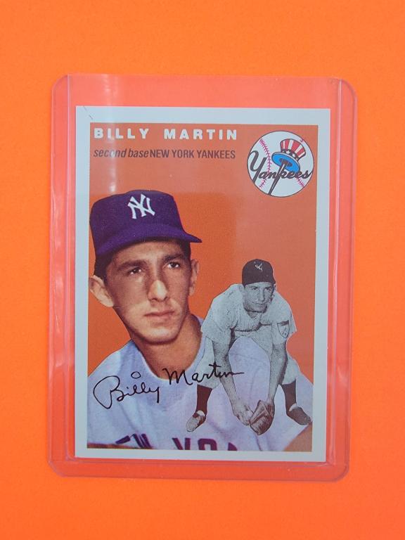 Billy Martin. 1954 Topps Billy Martin New York Yankees # 13 VG-EX (1 of 2)