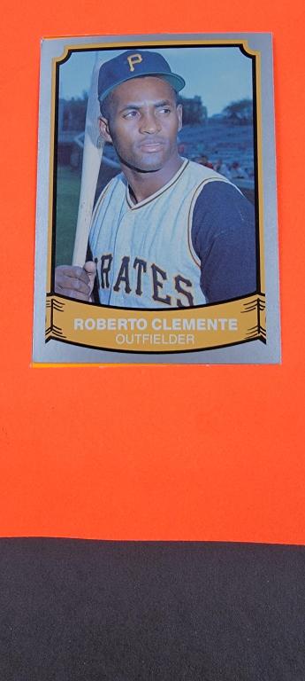 Roberto Clemente was an Outfielder for the Pittsberg Pirates from 1954 -1972. Pacific Collectable: Roberto Clemente was an Outfielder for the Pittsberg Pirates from 1954 -1972. Pacific Collectable Card 135 in N/Mint Condition.
