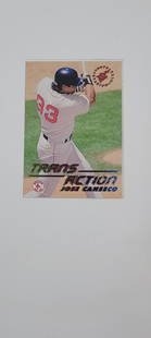 Jose Canseco: Jose Canseco Biston Red Sox DH-Outfielder. Transaction Topps Stadium Club Card # 630. N/Mint Condition