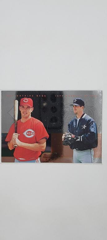 Pat Watkins & Jeff Bagwell: Pat Watkins Cincinatti Reds & Jeff Bagwell Houston Astros were National League Leaders. Bowmans Best Collectable Trading Card is in N/Mint Condition