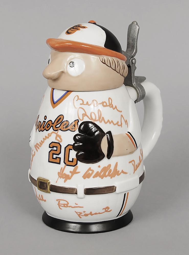 Baltimore Orioles Baseball Stein with Signatures (1 of 10)