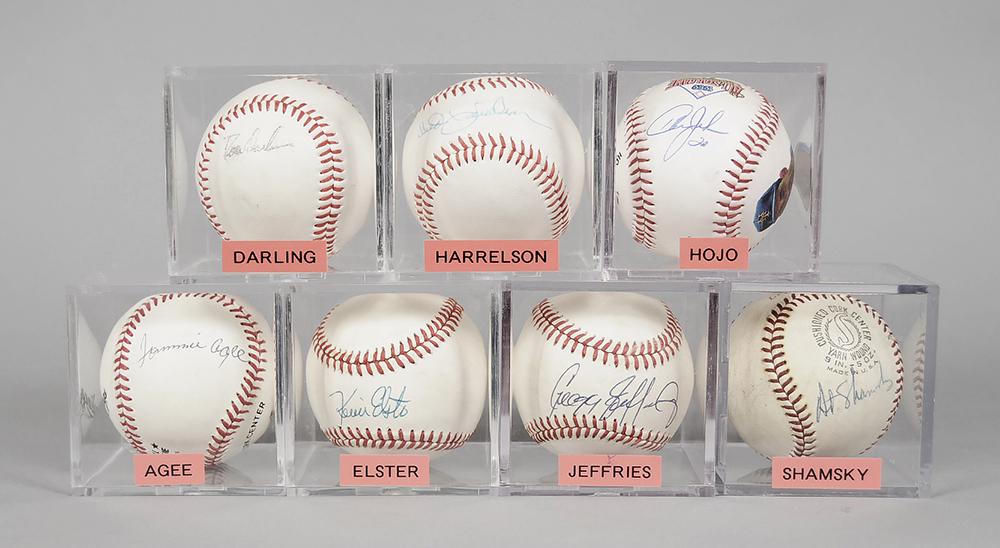 Group of Eight Signed NY Mets Baseballs (1 of 1)