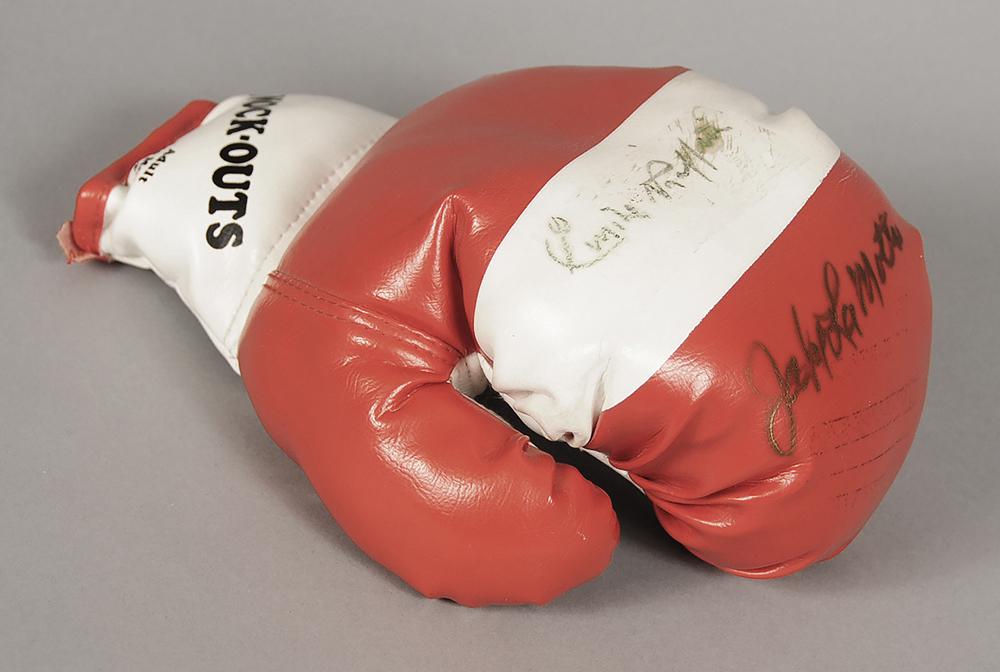 Emile Griffith/Jake LaMotta Signed Boxing Glove (1 of 7)
