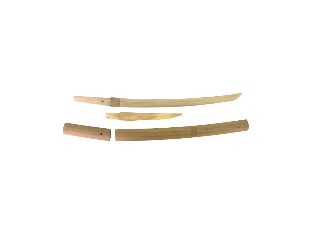 Japanese Wood Wakizashi and Tanto Practice Blades (1 of 2)
