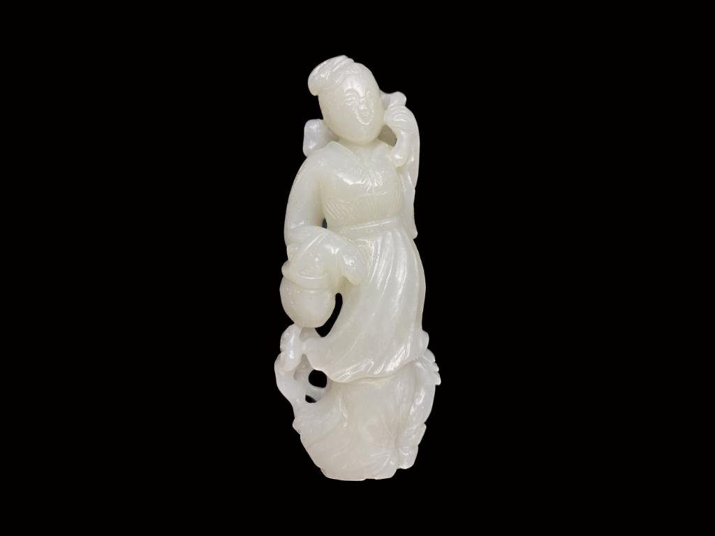 Chinese Jade Carving of Female Figure (1 of 2)