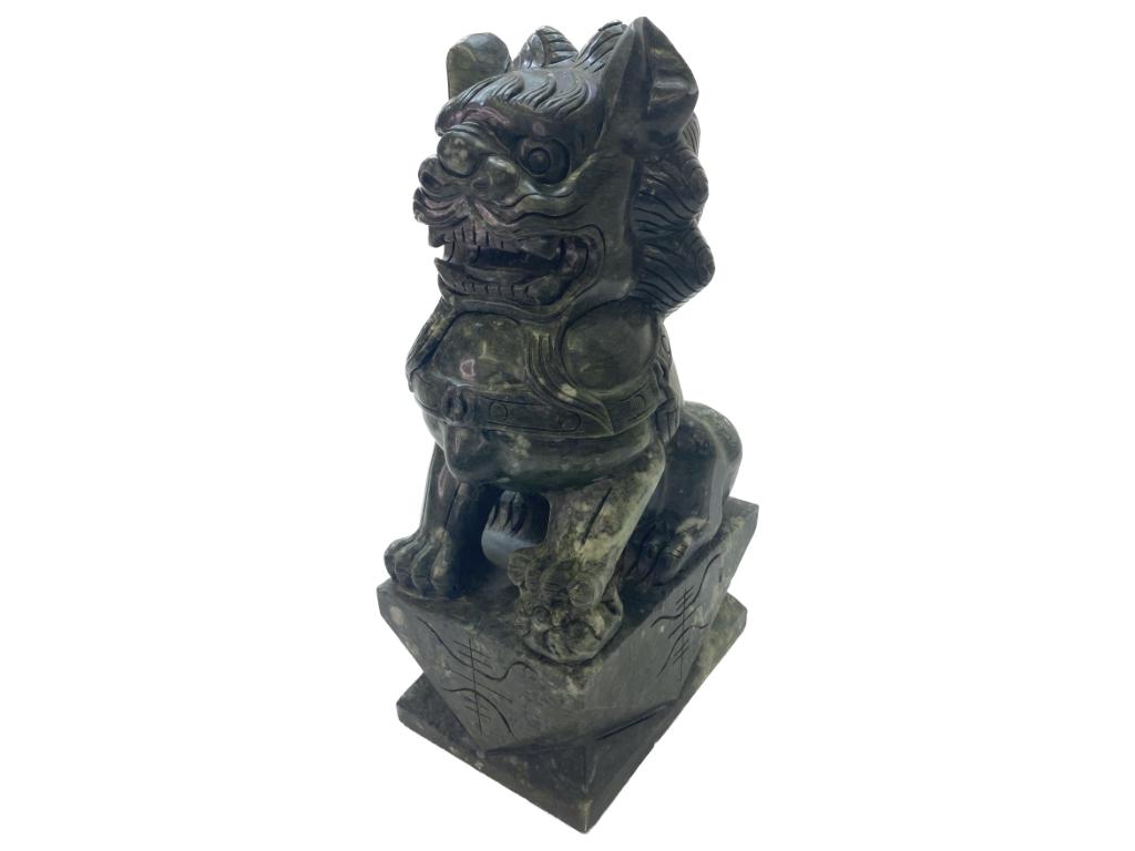 Large Hardstone Carving of Female Foo Dog (1 of 2)