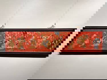 Qing Dynasty Shu Embroidery "Heavenly Official Bestowing Blessings" (1 of 7)