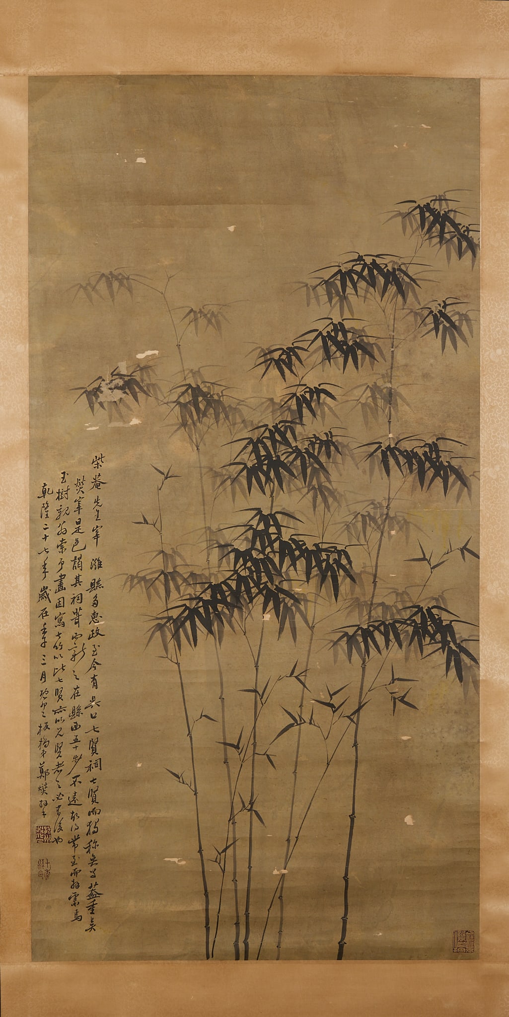 Bamboo painting by Zheng Banqiao? hanging scroll (1 of 7)
