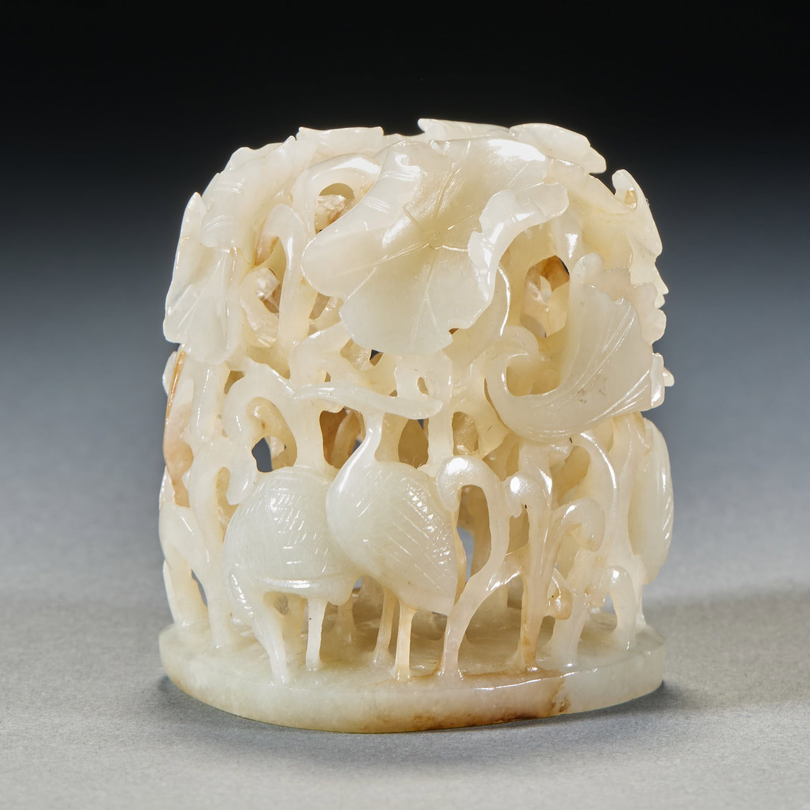 Hetian Jade Furnace Top with "Continuous Success in Examinations" Design (1 of 8)