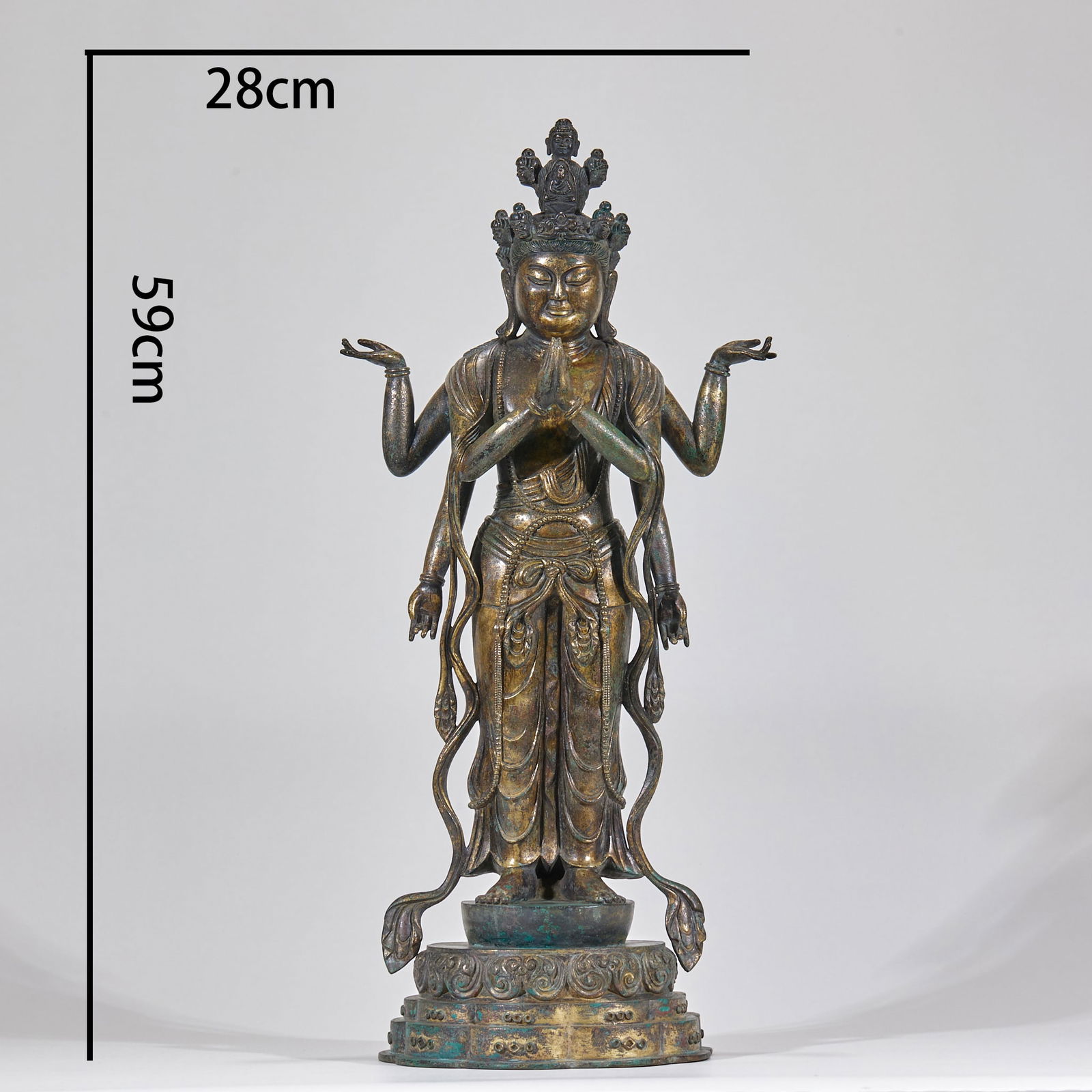 Six-Armed Guanyin Statue, Tang Dynasty (1 of 12)