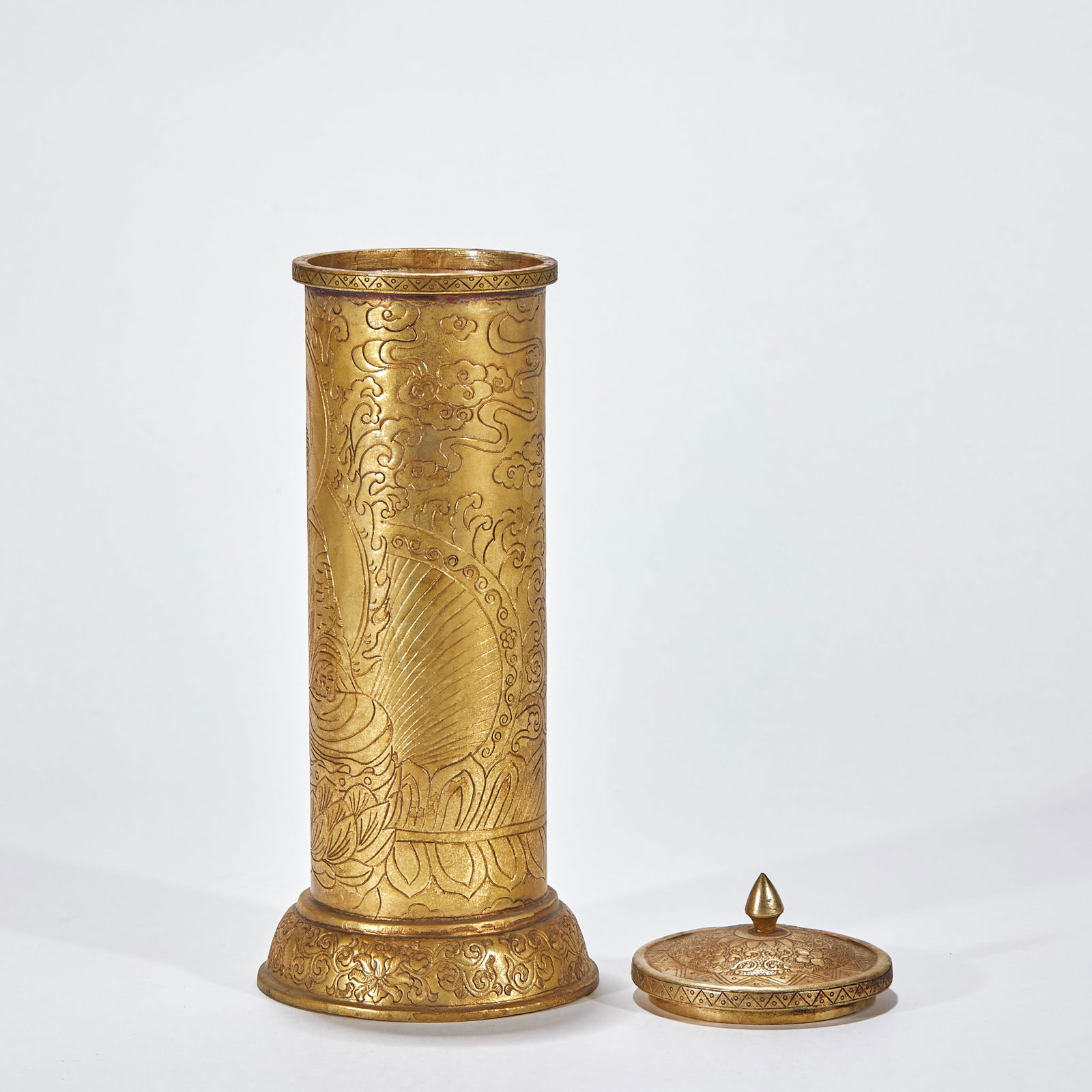 Gilt-Bronze Buddhist Scriptures - 5