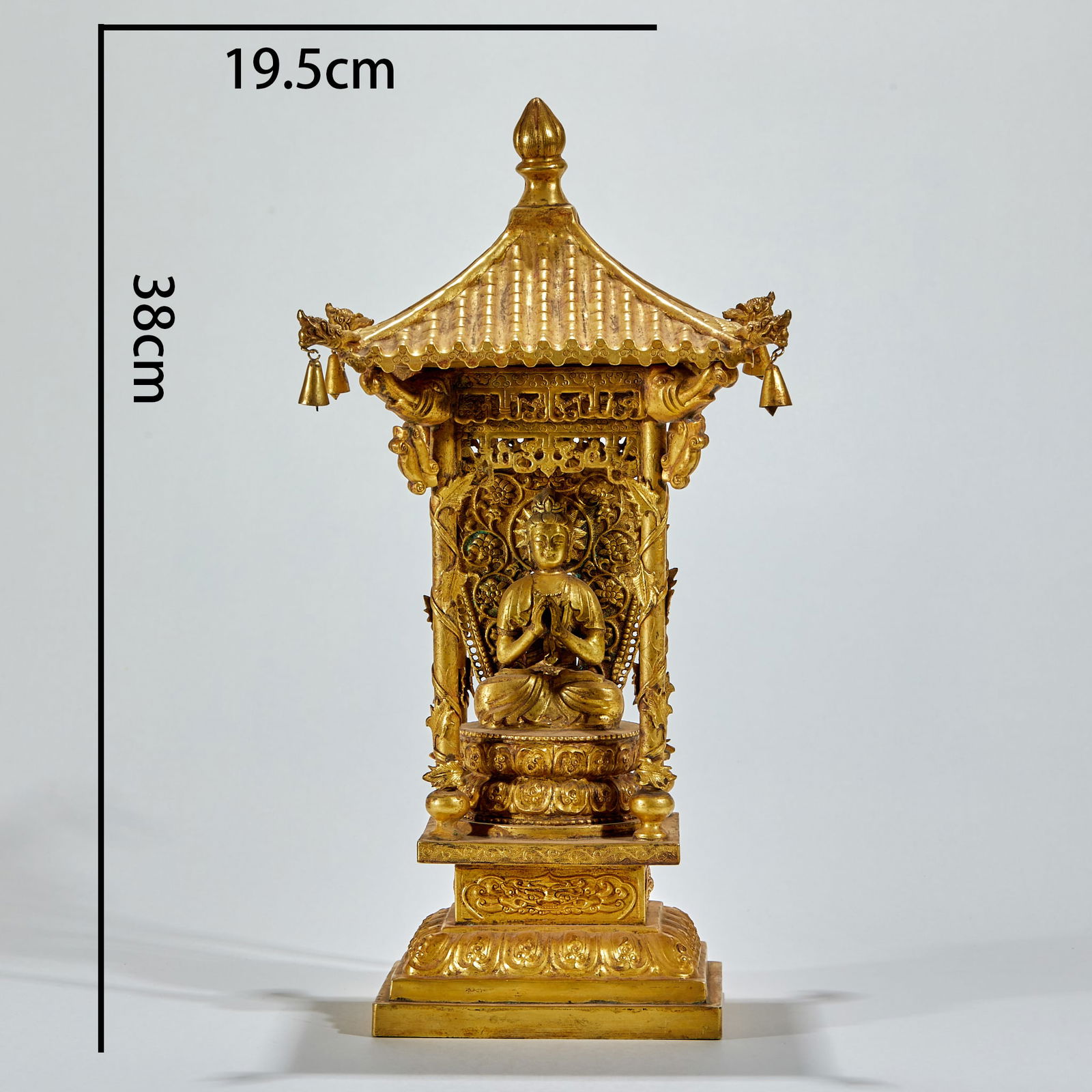 Gilt-Bronze Buddhist Shrine (1 of 10)