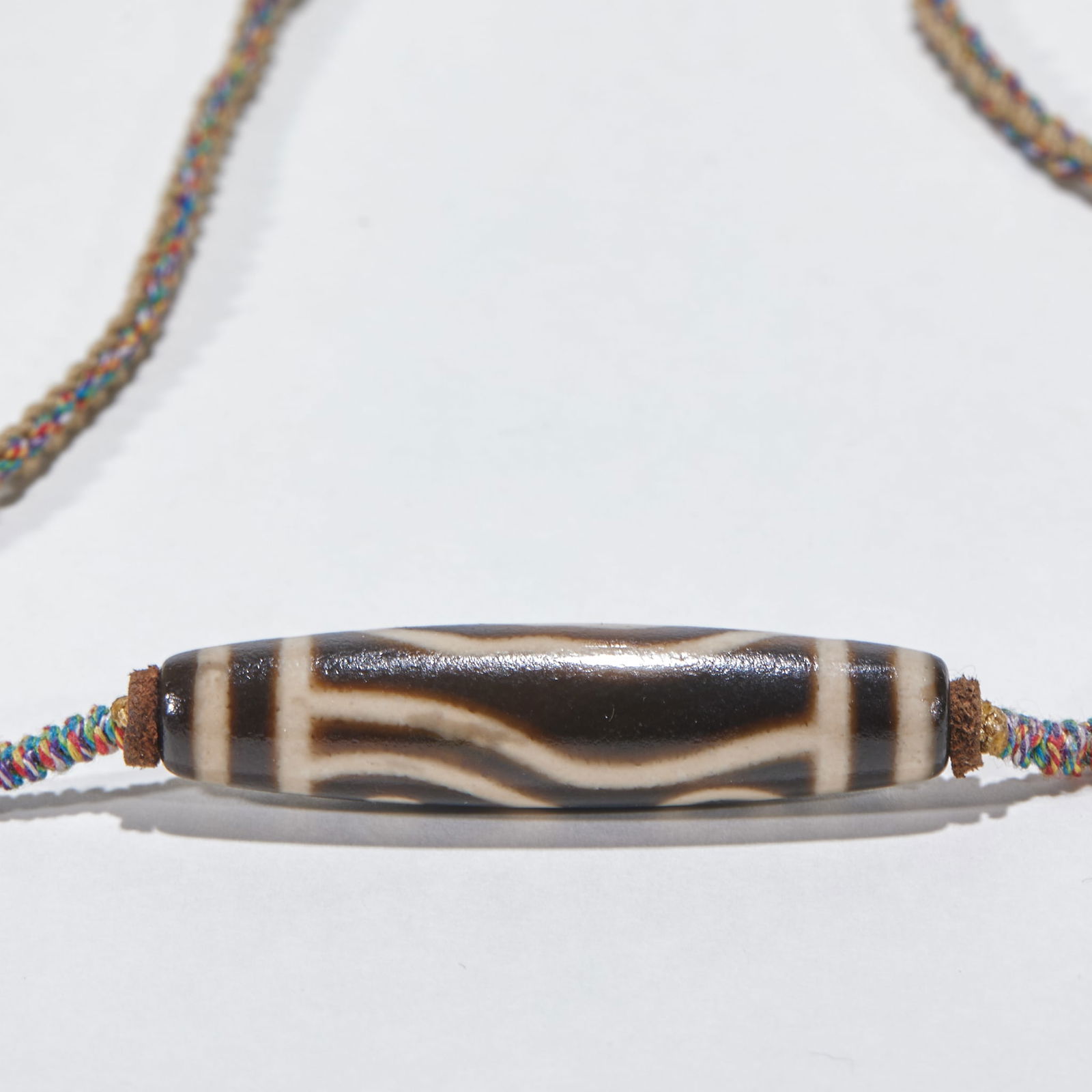 Three-Eyed Agate Dzi Bead - 2