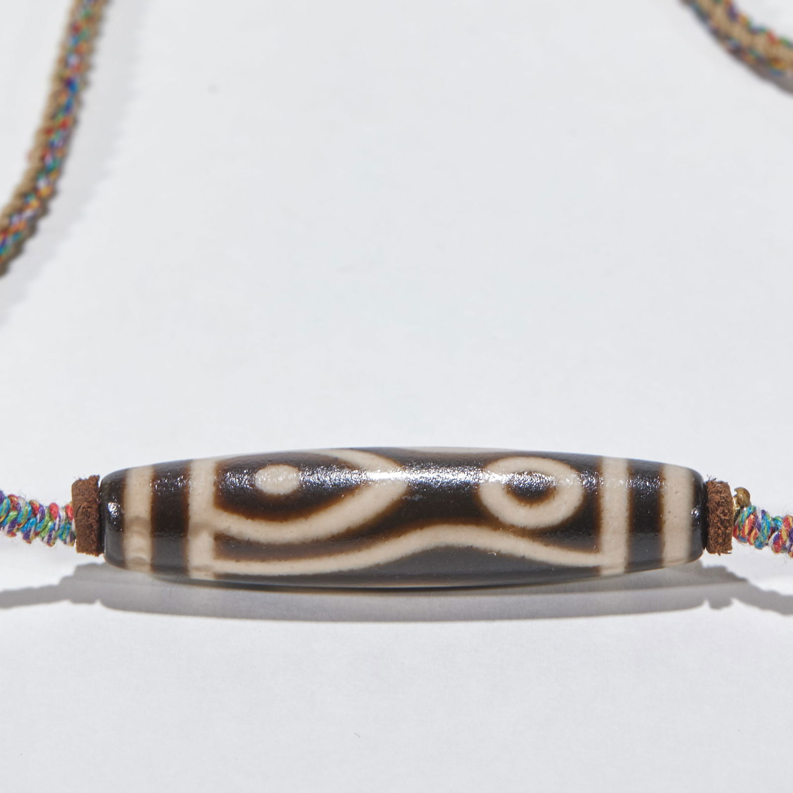 Three-Eyed Agate Dzi Bead - 3