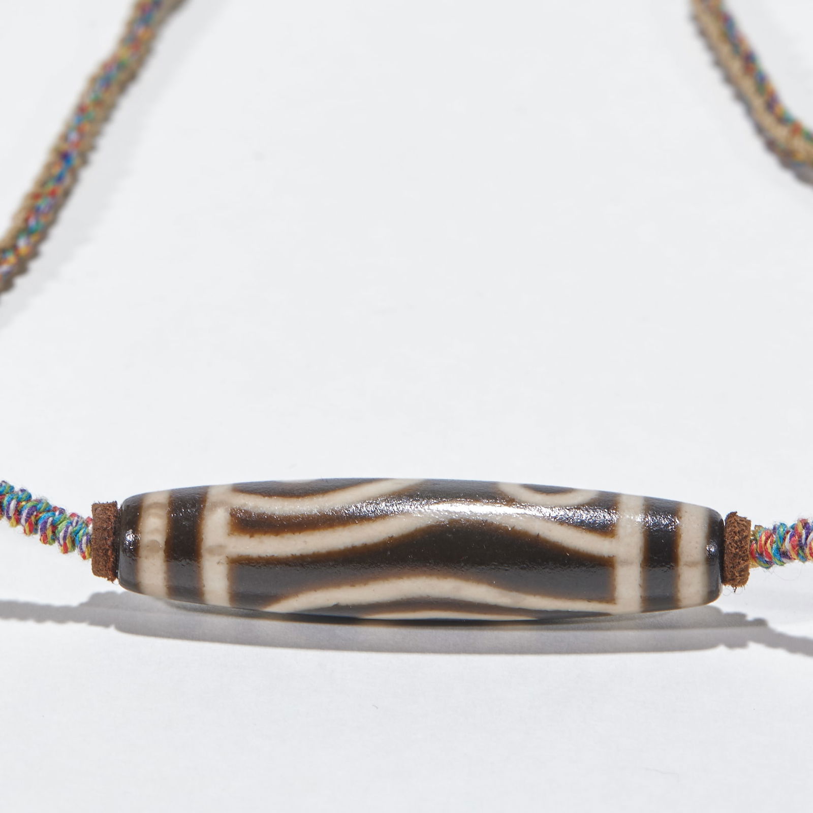 Three-Eyed Agate Dzi Bead - 4