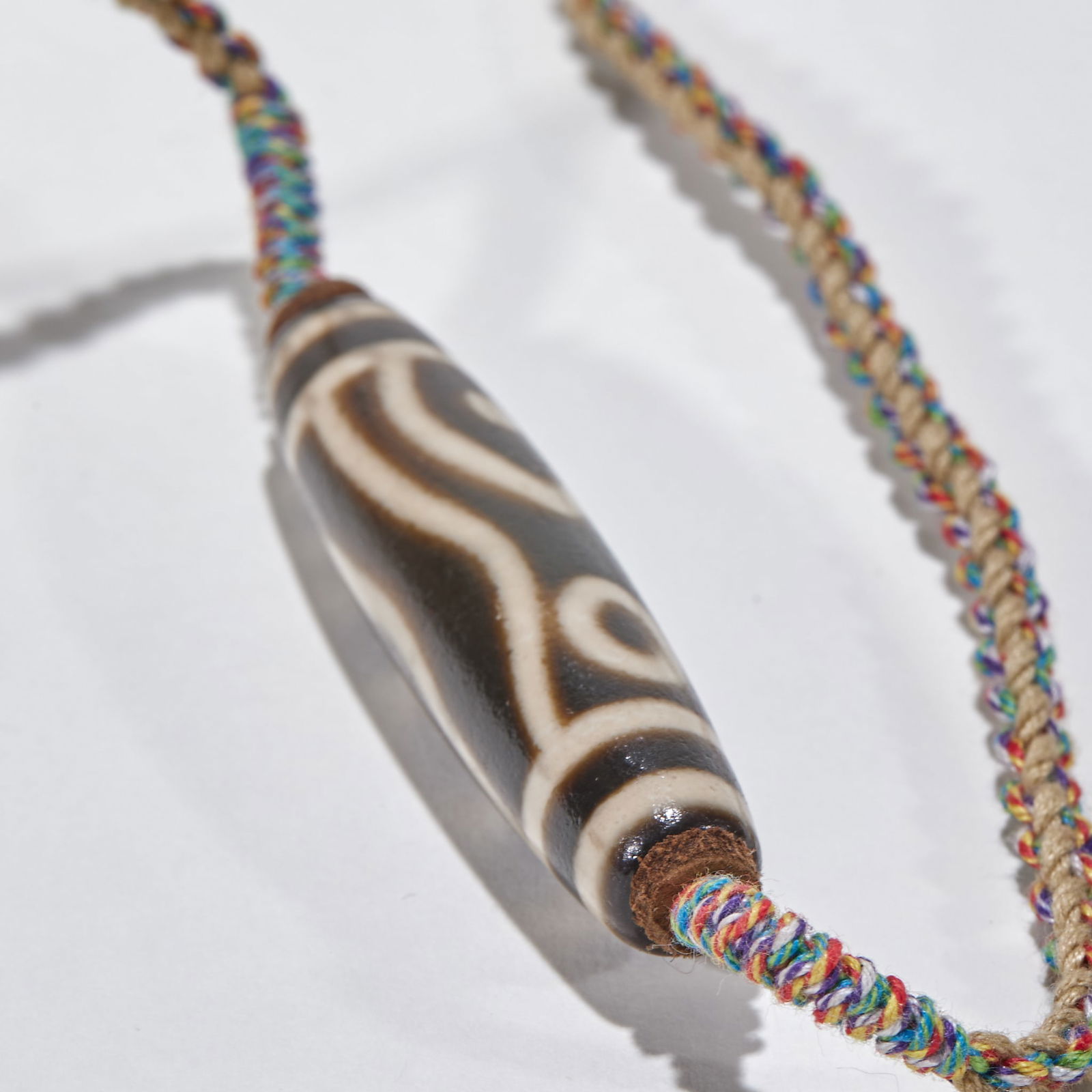 Three-Eyed Agate Dzi Bead - 5