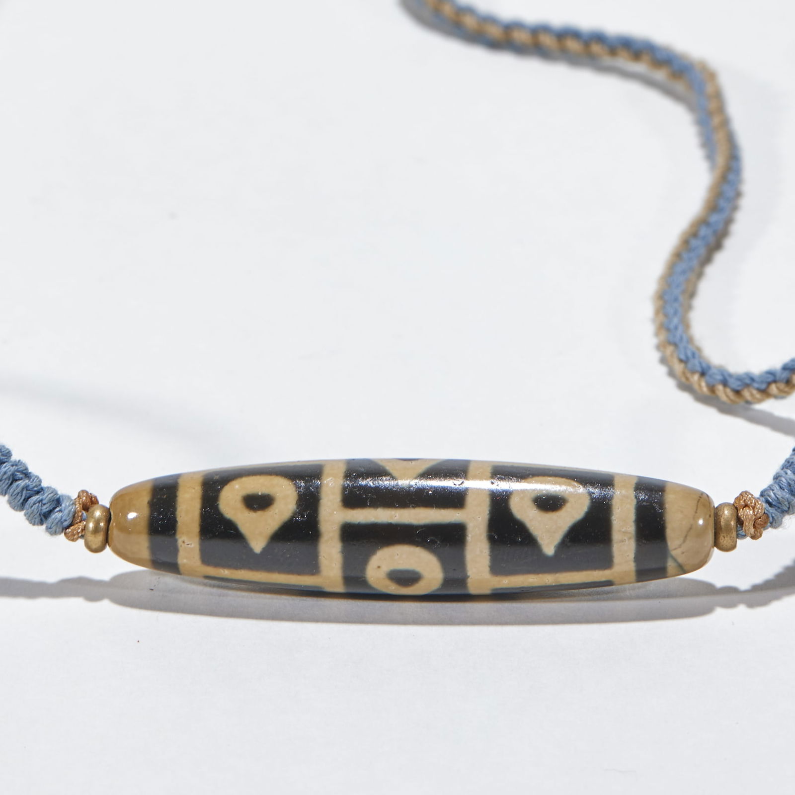 Nine-Eyed Dzi Bead Pendant (1 of 4)