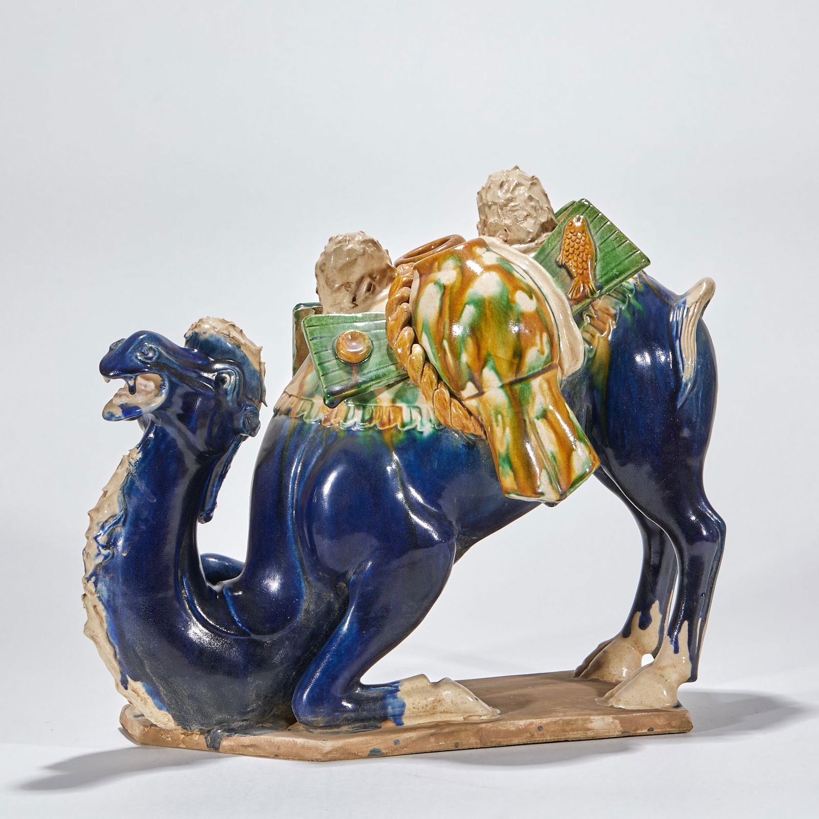 Tri-Color Glazed Pottery Camel (1 of 11)