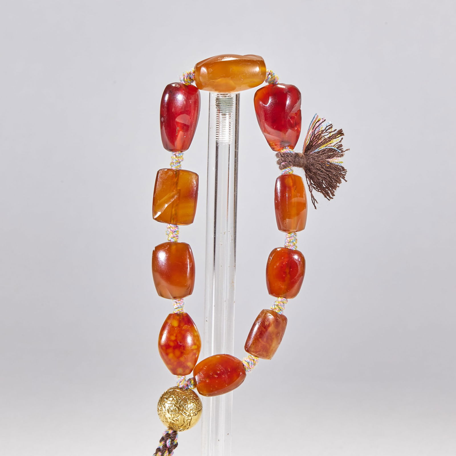 Agate Prayer Bead Bracelet, Pre-Ming Dynasty (1 of 6)