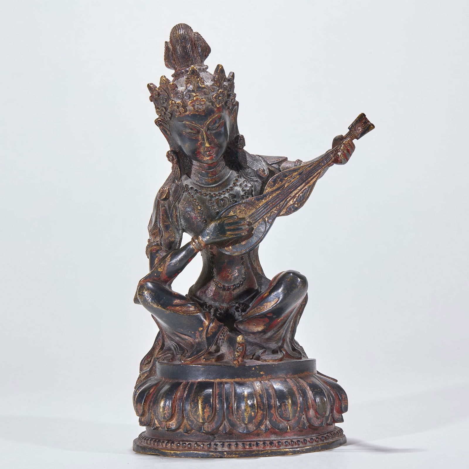 Bronze Statue of Saraswati (Goddess of Music and Wisdom) (1 of 8)