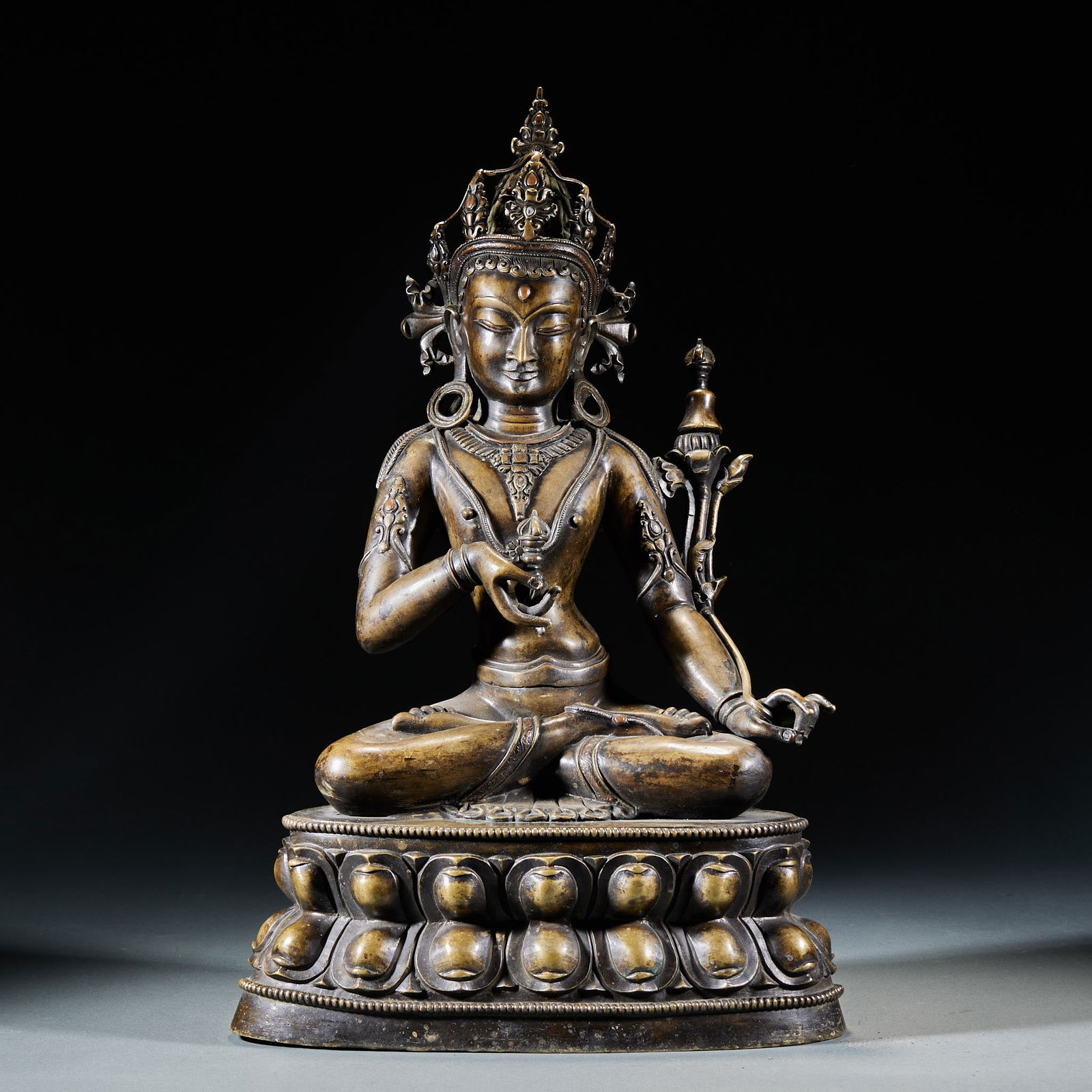 Vajrasattva Buddha statue, alloy bronze (1 of 11)