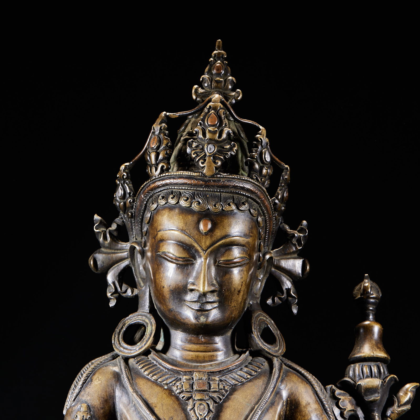 Vajrasattva Buddha statue, alloy bronze - 2