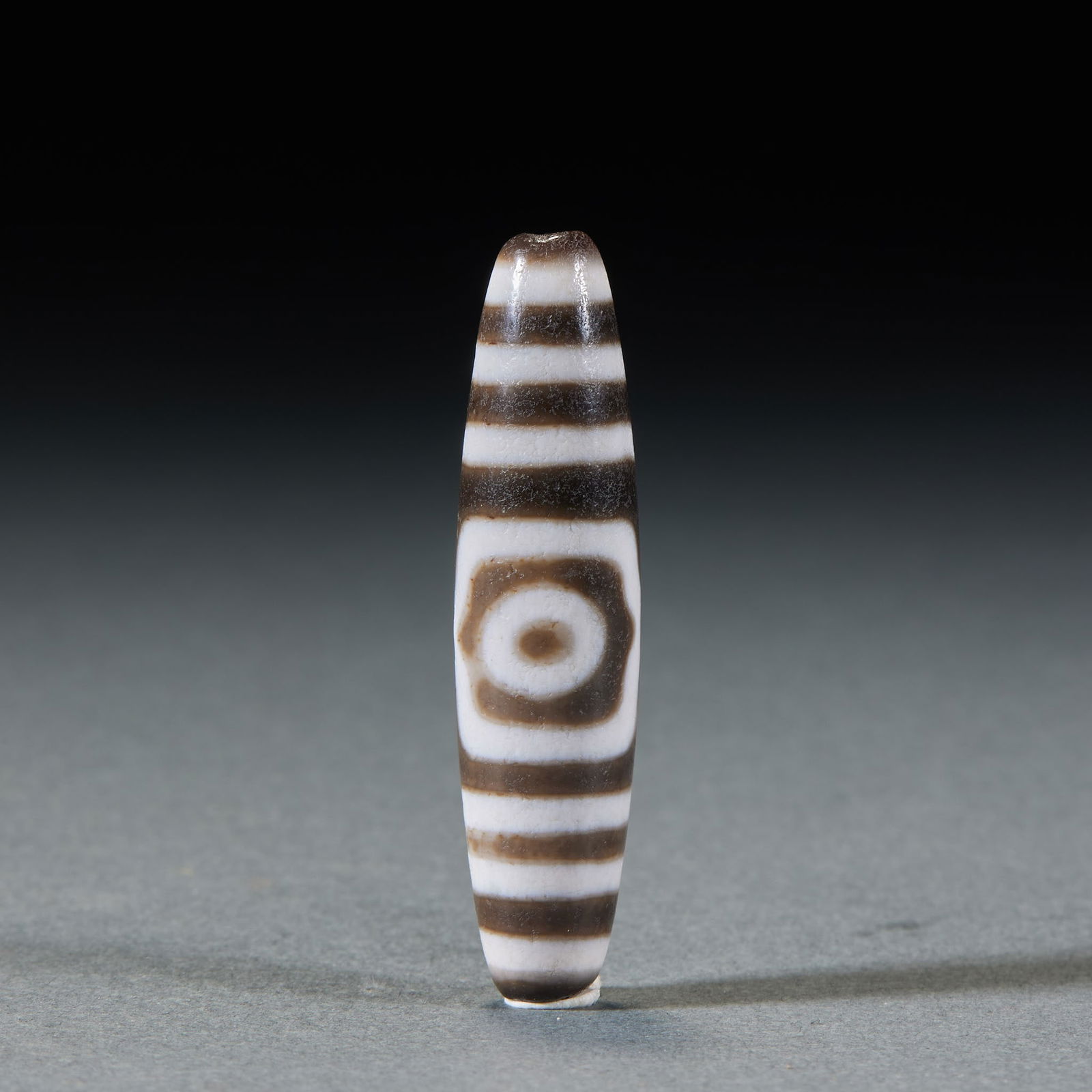 Three-eyed dzi bead - 3