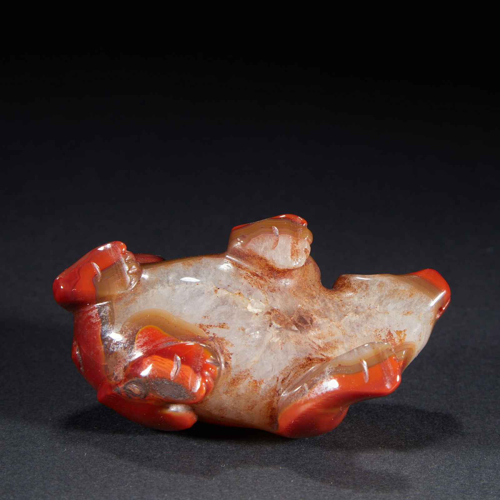 Jade beast ornament, agate - 5