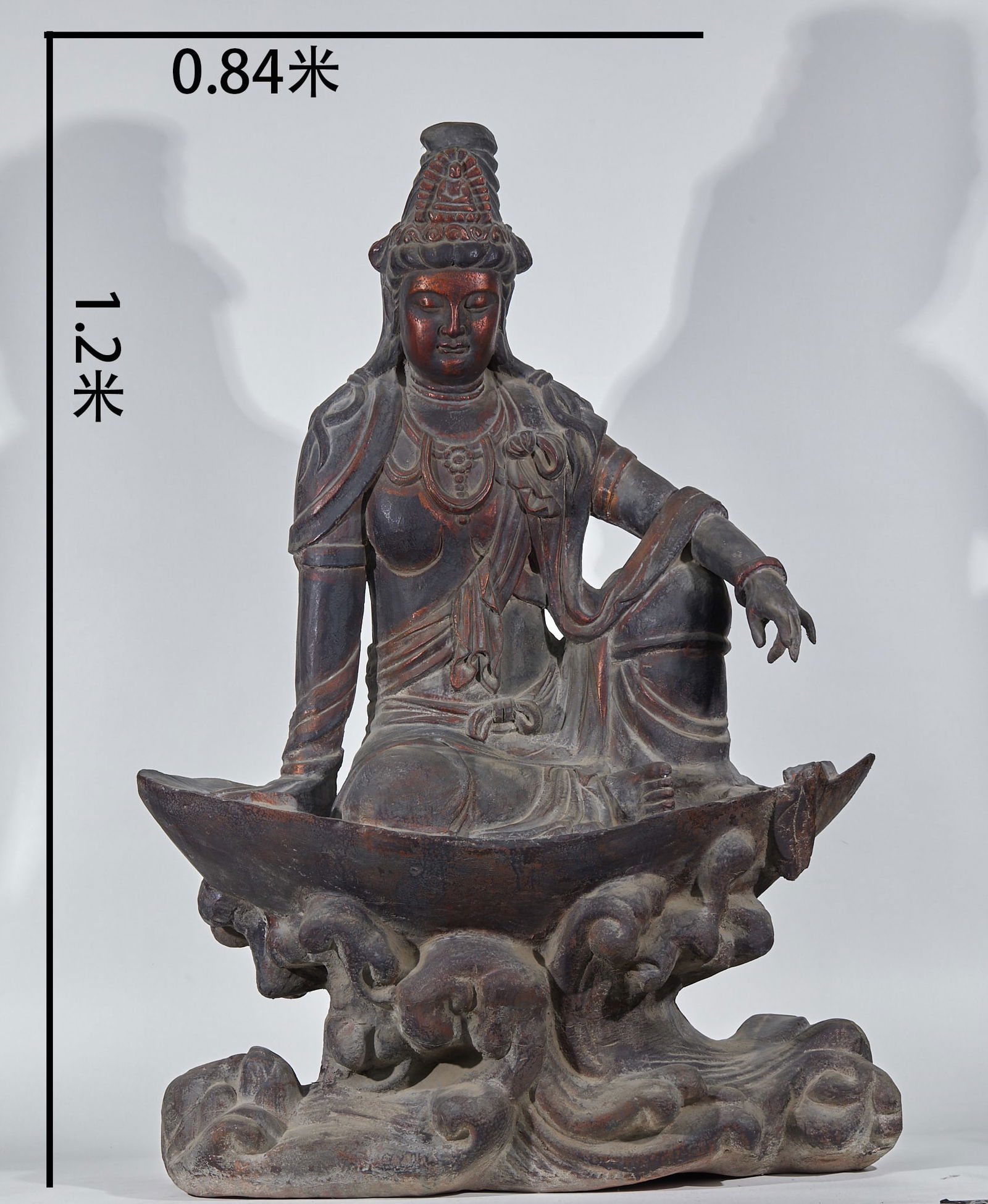 Free Guanyin Statue, bodiless lacquerware, Pre-Ming Dynasty (1 of 12)