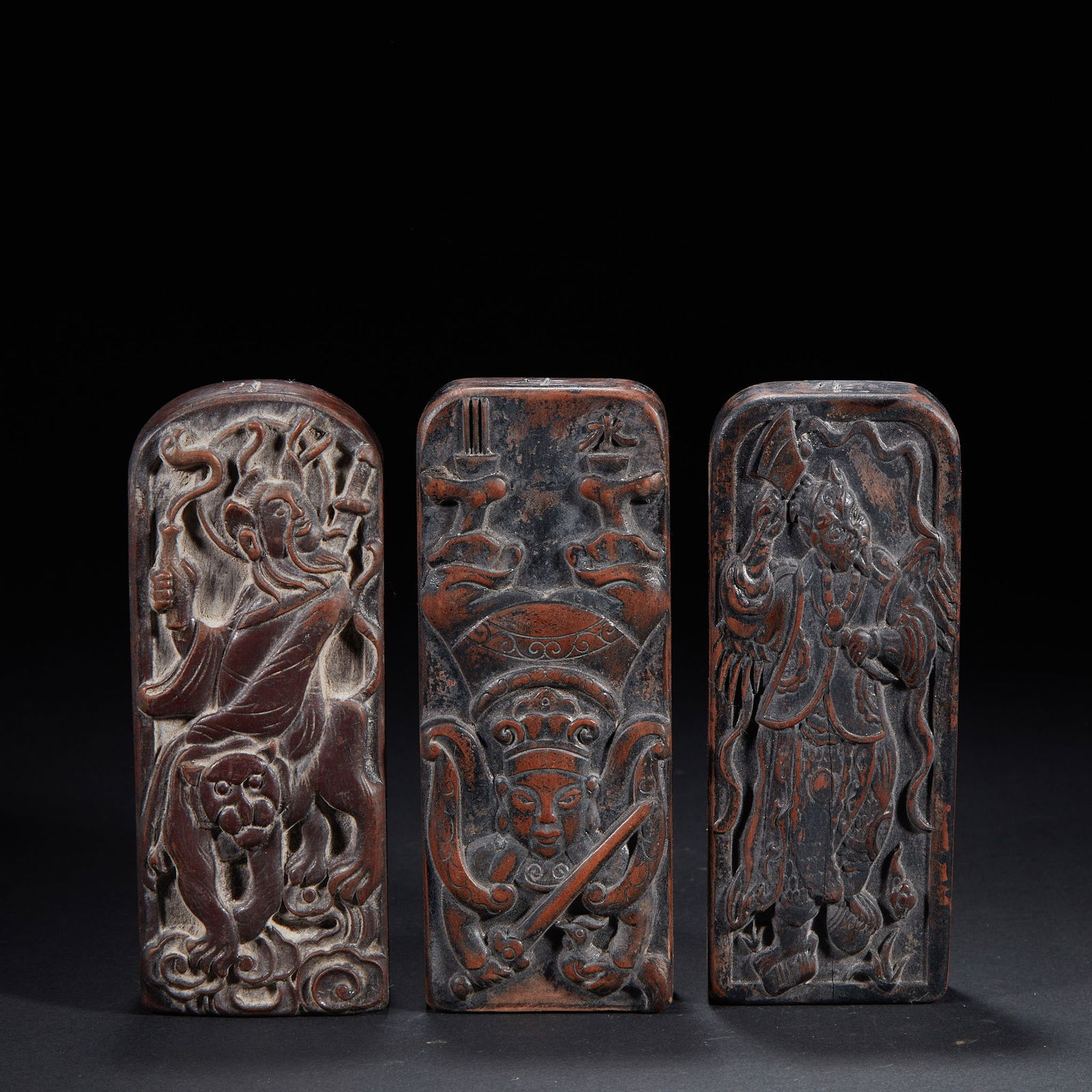 Three Command Tally Tablets, Thunder-Struck Wood (1 of 8)