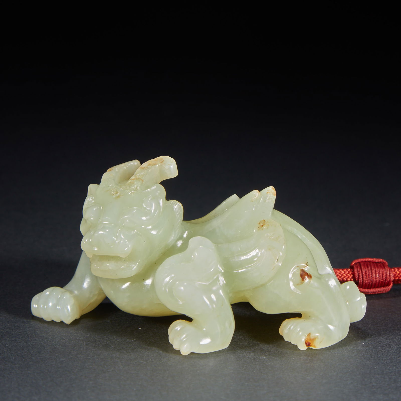 Chi-Tiger Hand Piece, Hetian Jade (1 of 5)