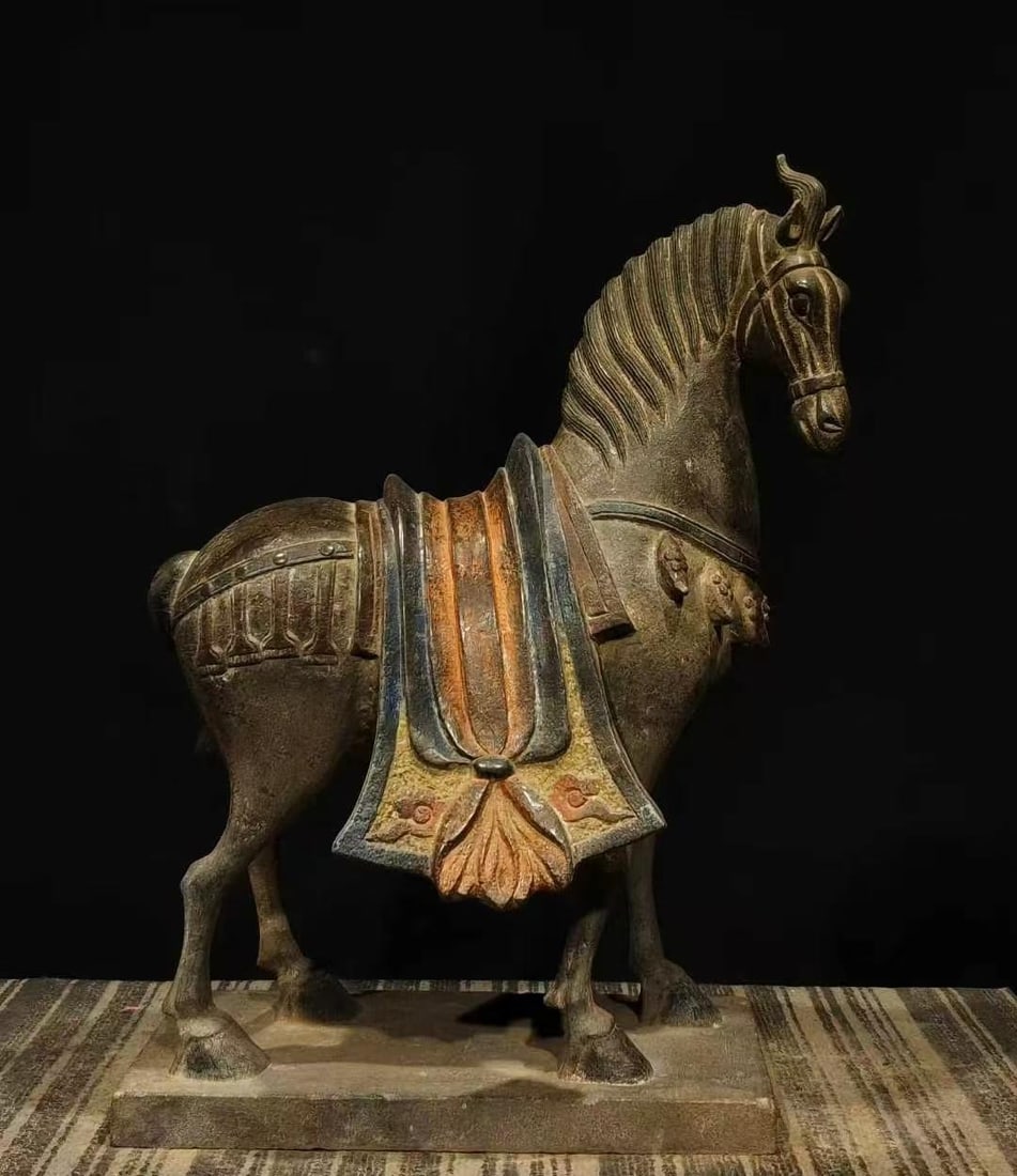 Polychrome Stone Horse (1 of 9)