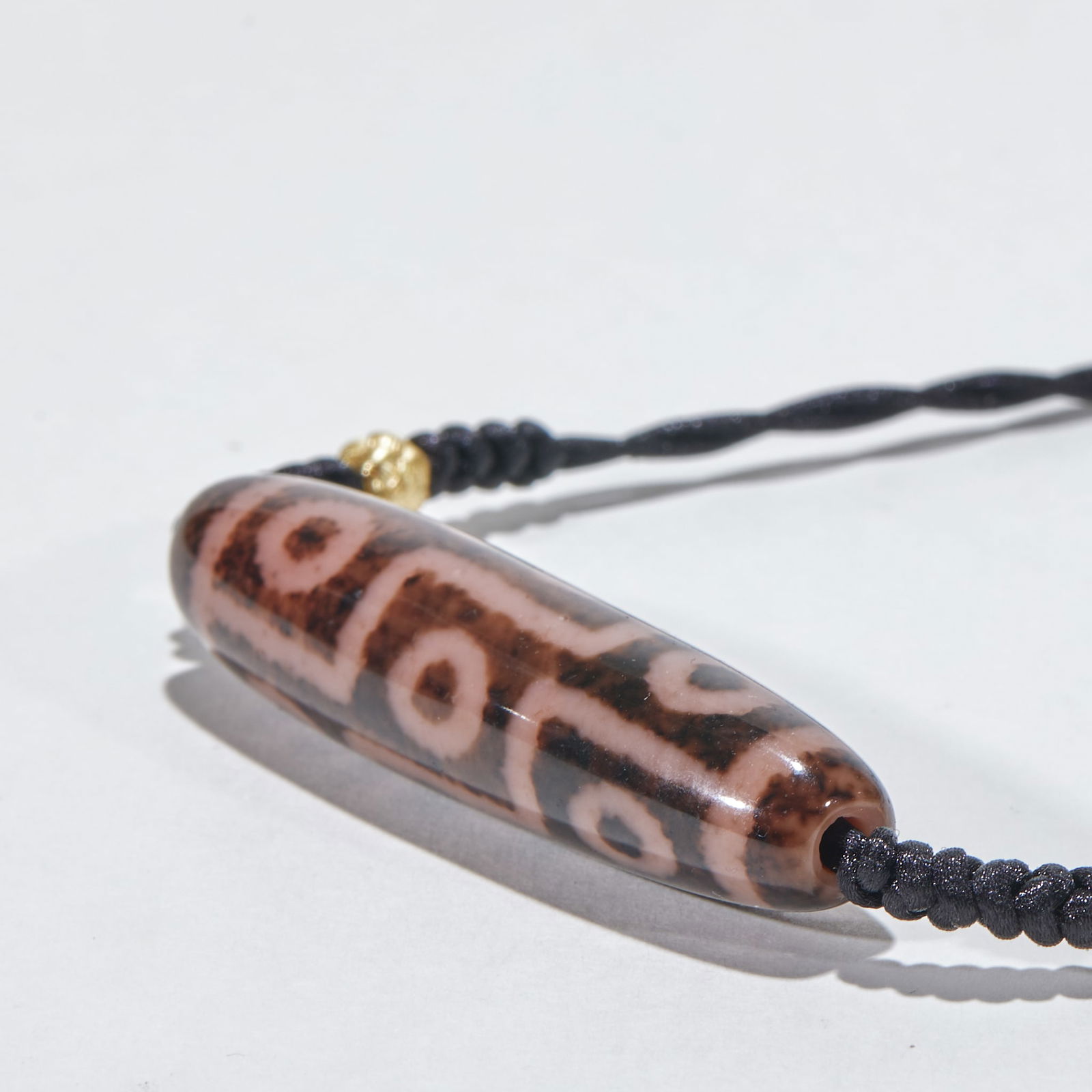 Nine-Eyed Dzi Bead, Agate - 5