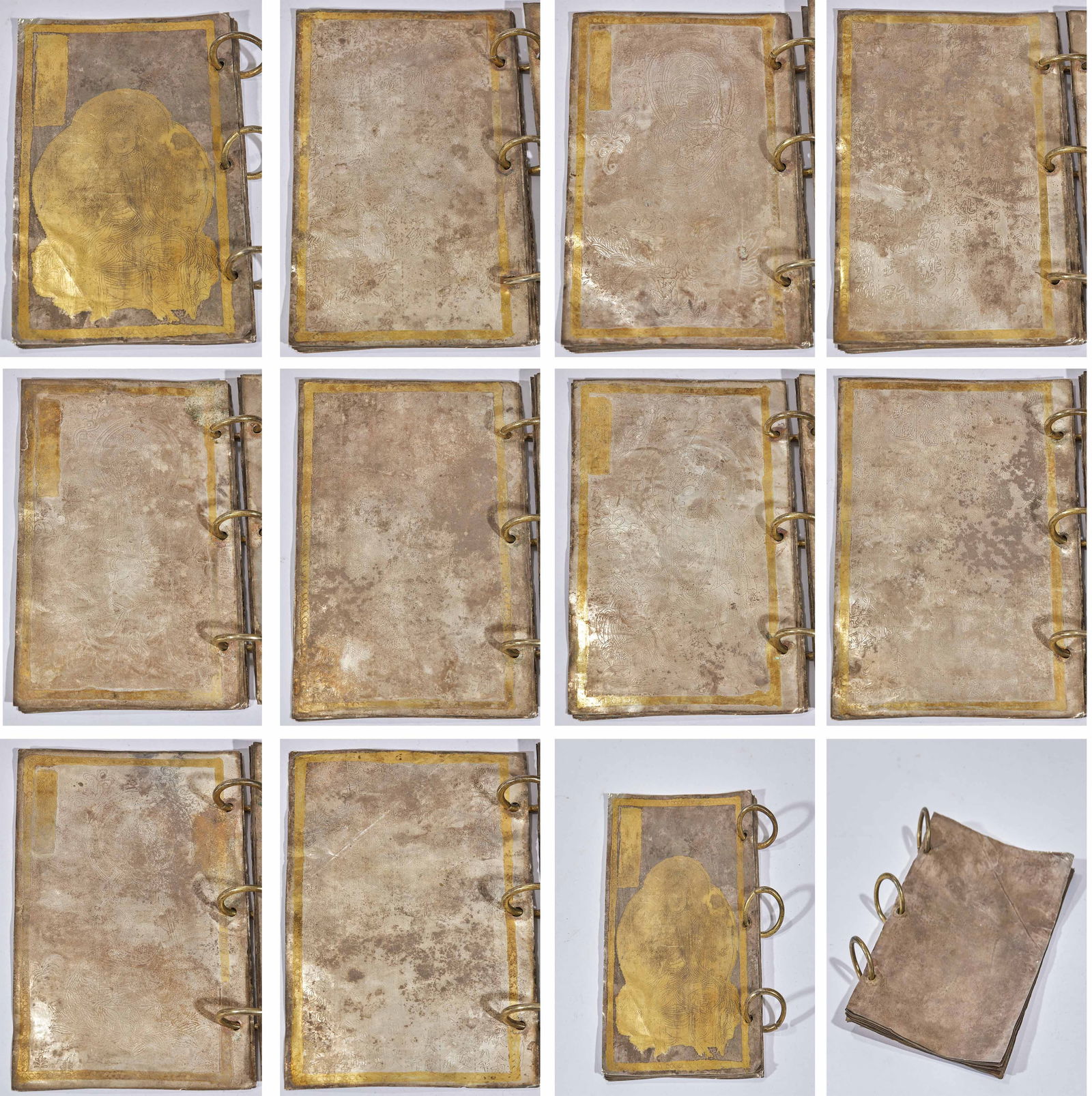 Buddhist Sutra, Silver with Gold Gilding (1 of 13)