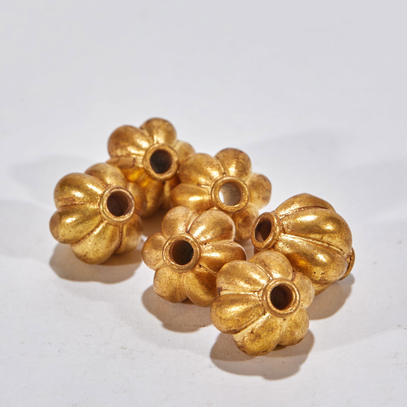 Melon-ribbed Spacer Bead - 6