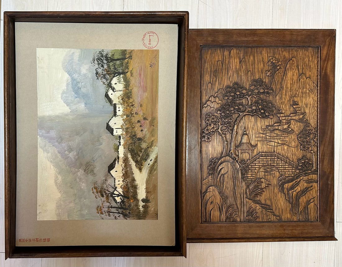 Twenty Oil Paintings by Wu Guanzhong: 20 Oil Paintings by Wu Guanzhong, Painting Core:30?42cm each