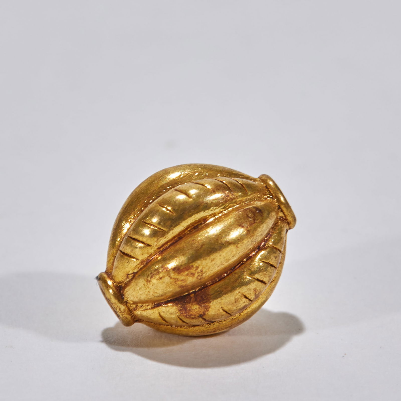 Melon-ribbed Spacer Bead - 2