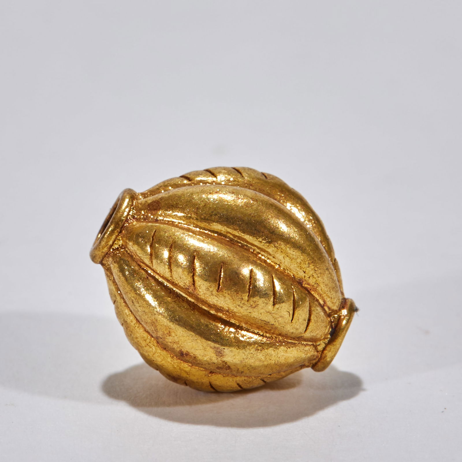 Melon-ribbed Spacer Bead - 4