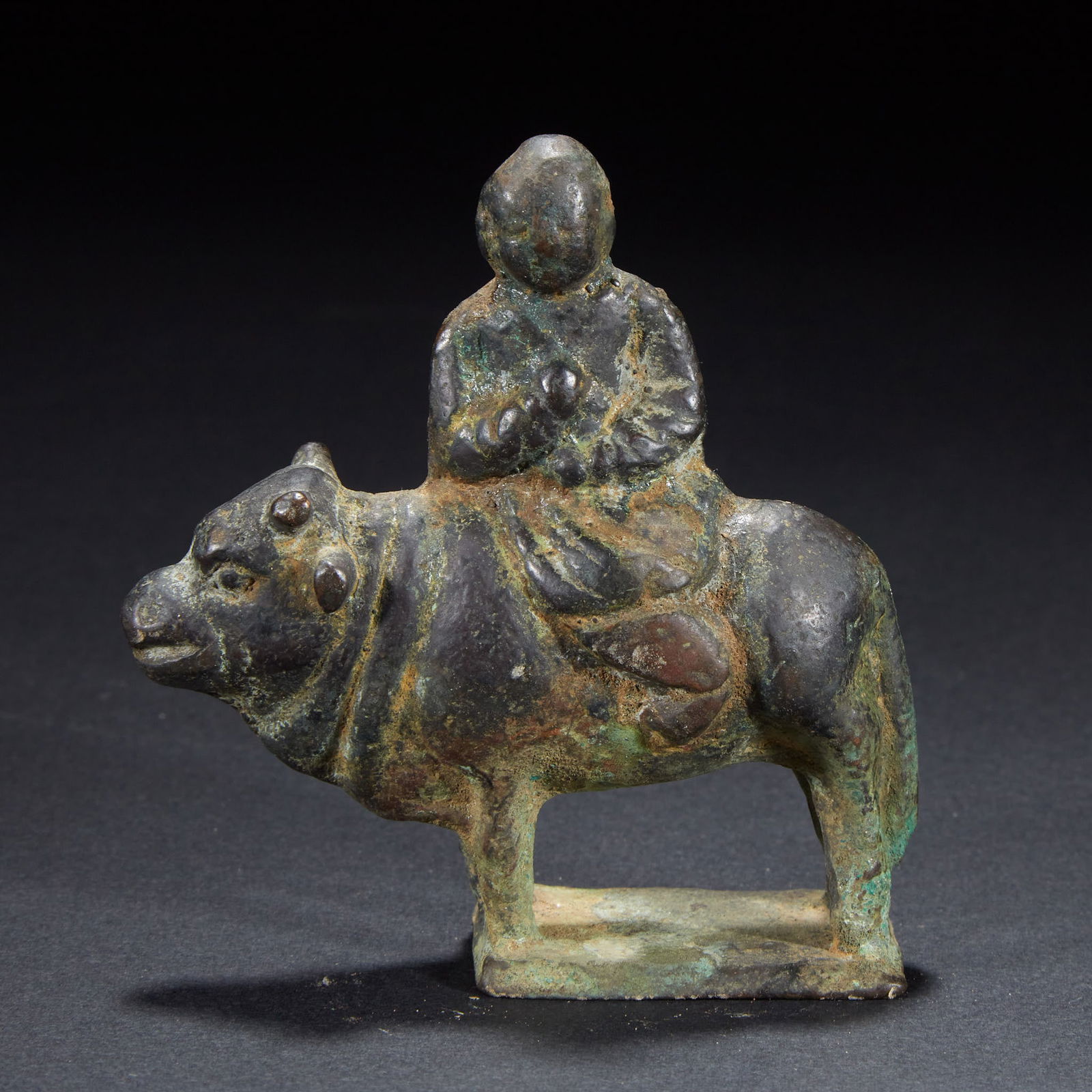 Bronze Boy Riding an Ox, Pre-Ming Dynasty (1 of 5)