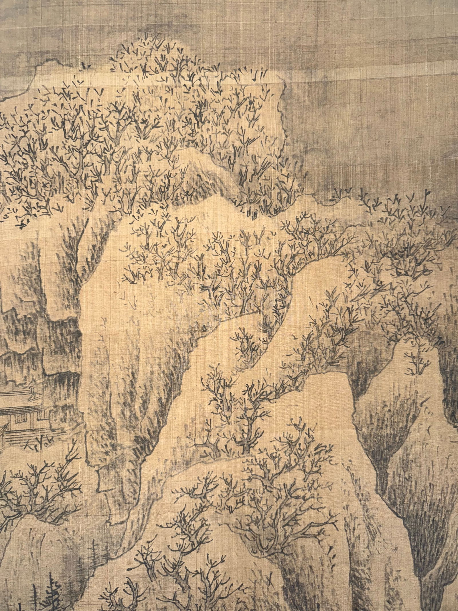 Exquisite Landscape Vertical Scroll by Shen Zhou - 3