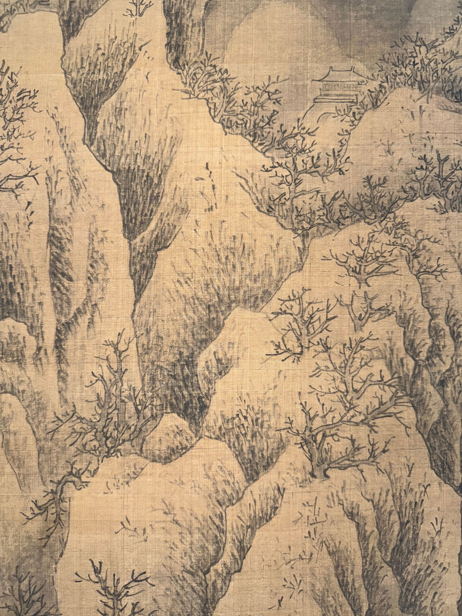 Exquisite Landscape Vertical Scroll by Shen Zhou - 5