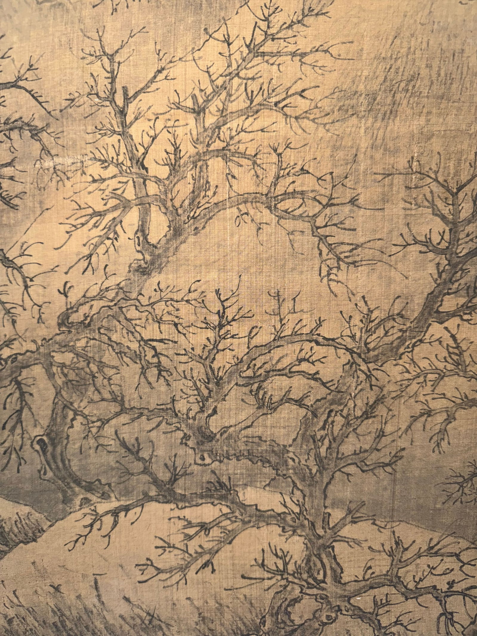 Exquisite Landscape Vertical Scroll by Shen Zhou - 7