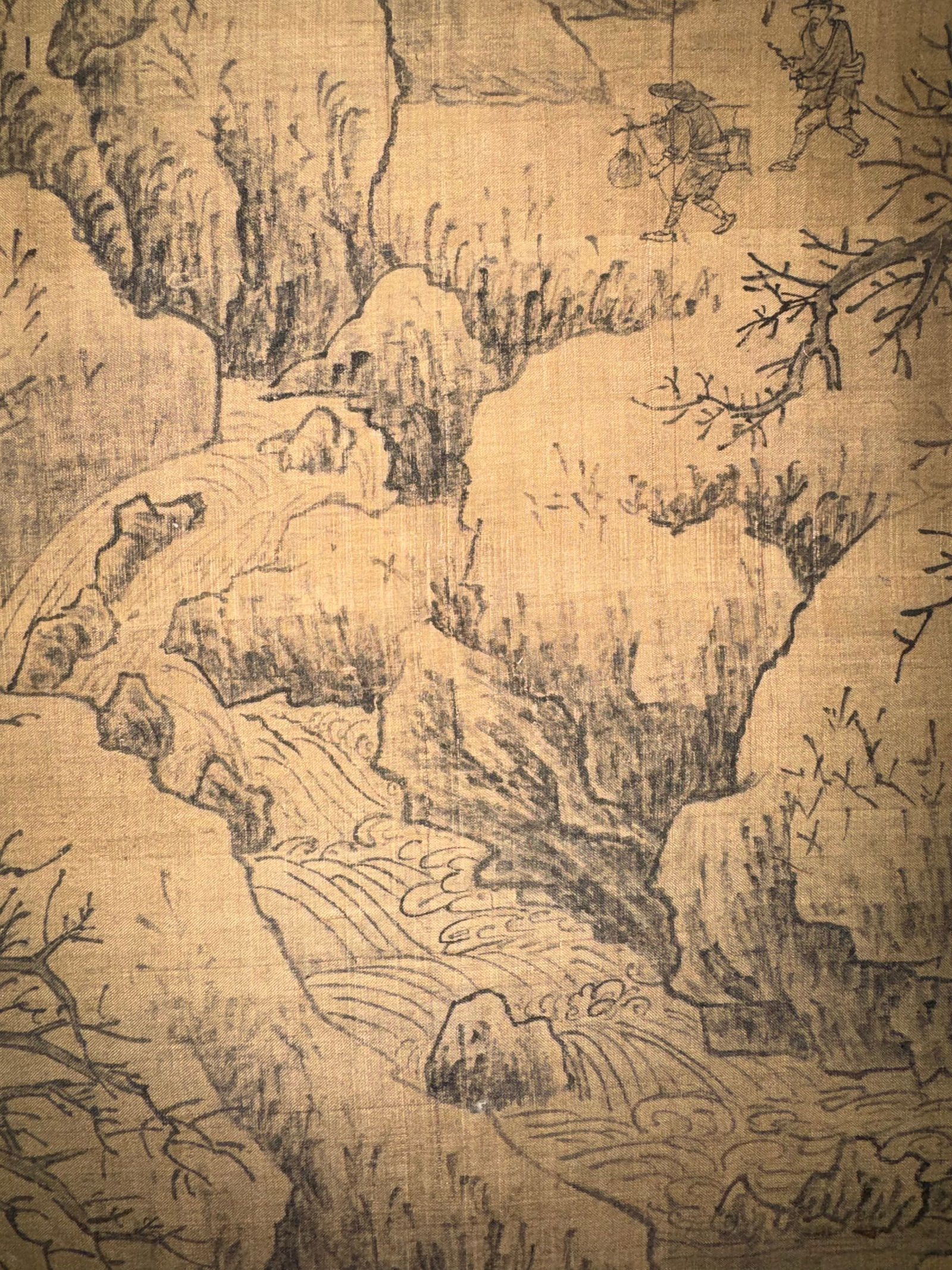 Exquisite Landscape Vertical Scroll by Shen Zhou - 8