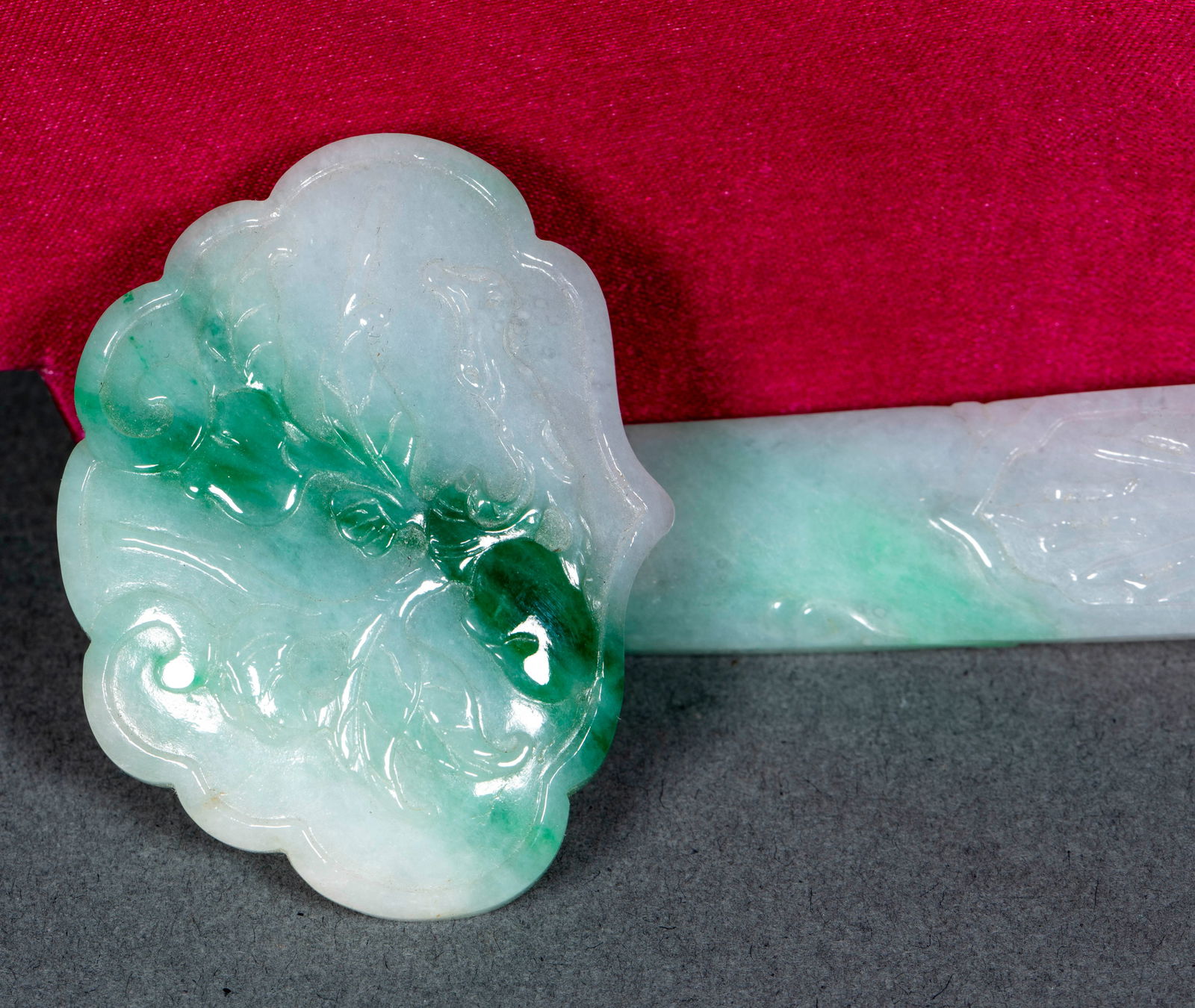 Jadeite Ruyi Scepter - 8