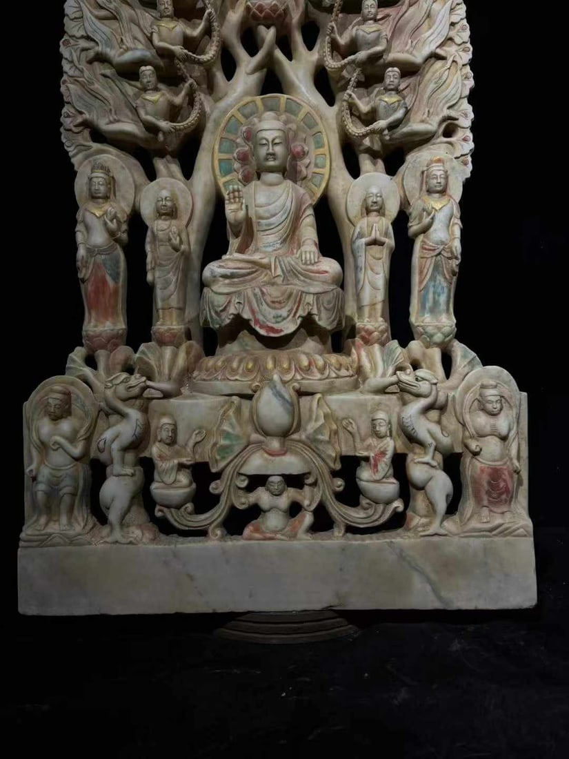 White Marble Buddha Statue - 3