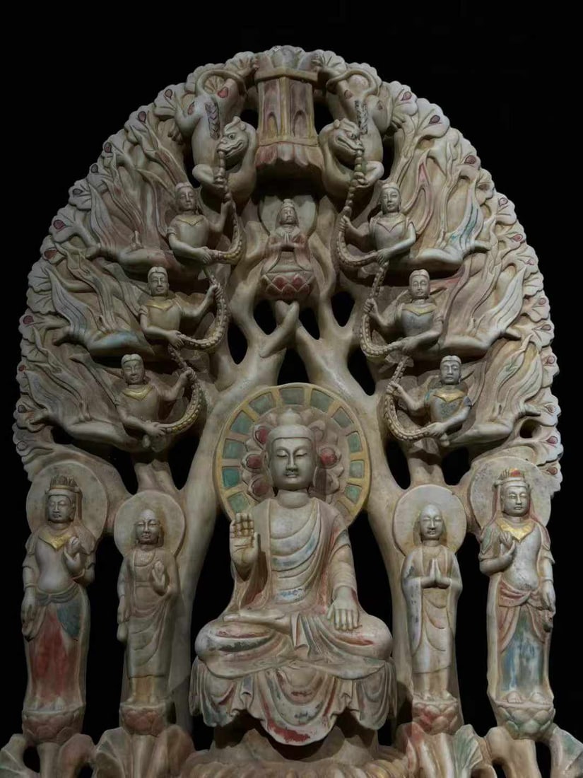 White Marble Buddha Statue - 4