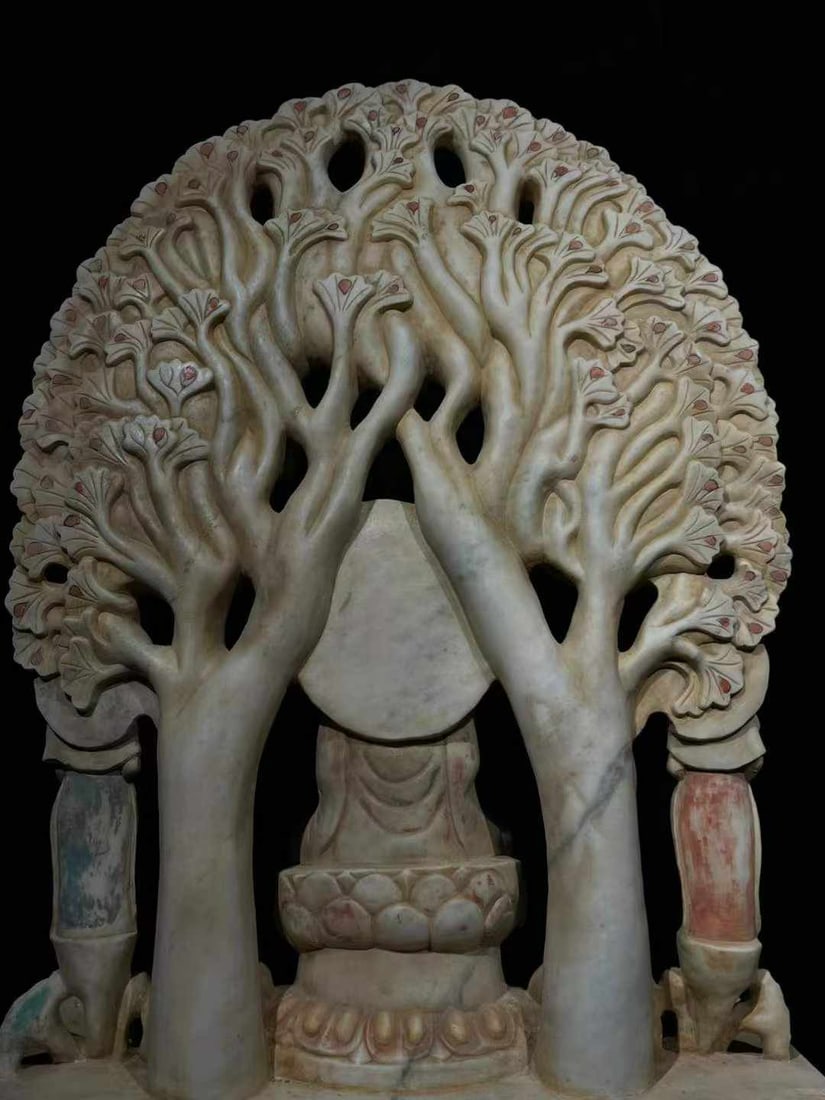 White Marble Buddha Statue - 6