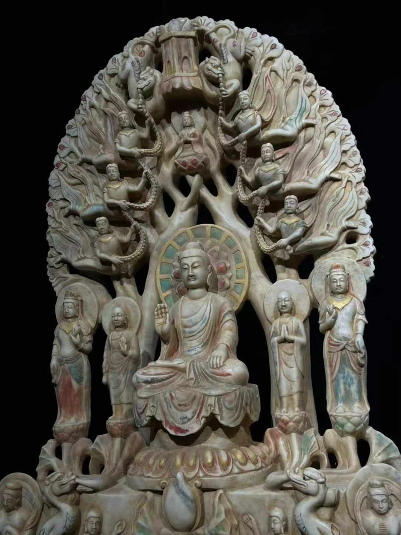 White Marble Buddha Statue - 7