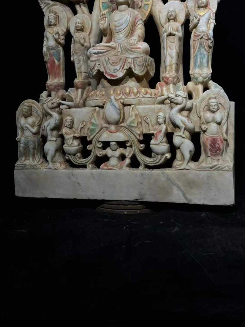 White Marble Buddha Statue - 8