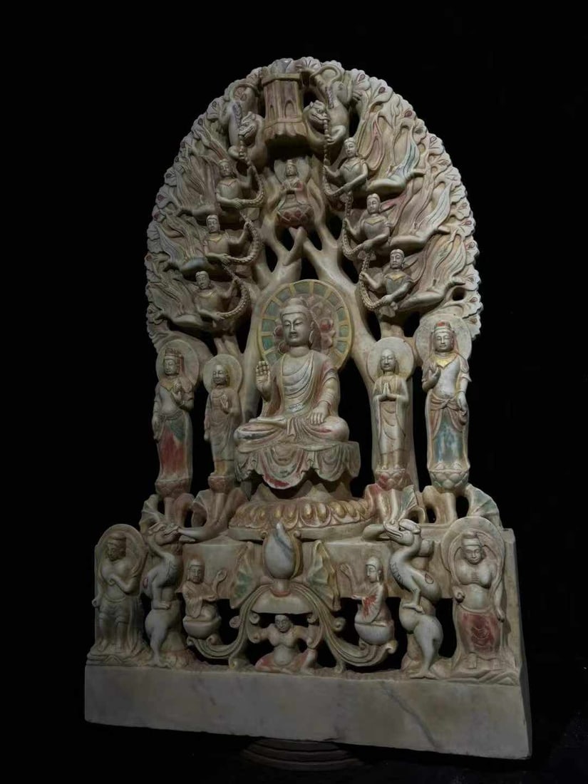 White Marble Buddha Statue - 9